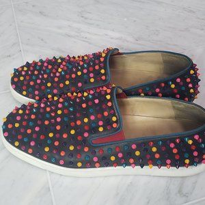 Christian Louboutin Spiked Technicolor Sneakers